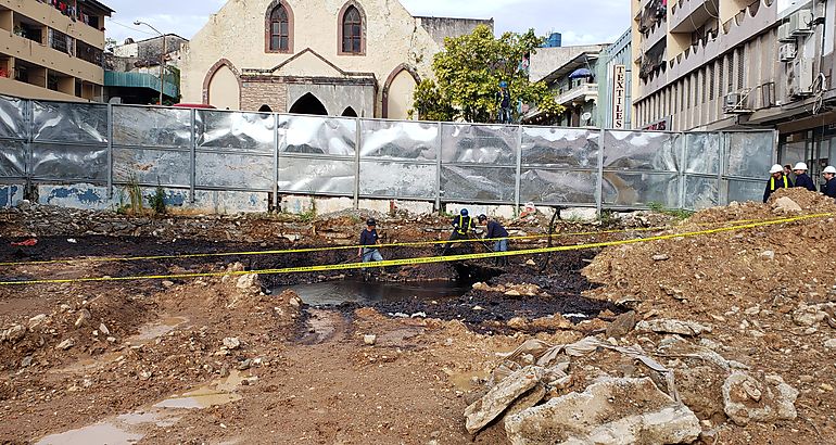 Hallazgo de hidrocarburo en el antiguo edificio EDEM