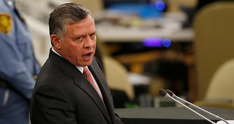 El rey Abdullah II de Jordania