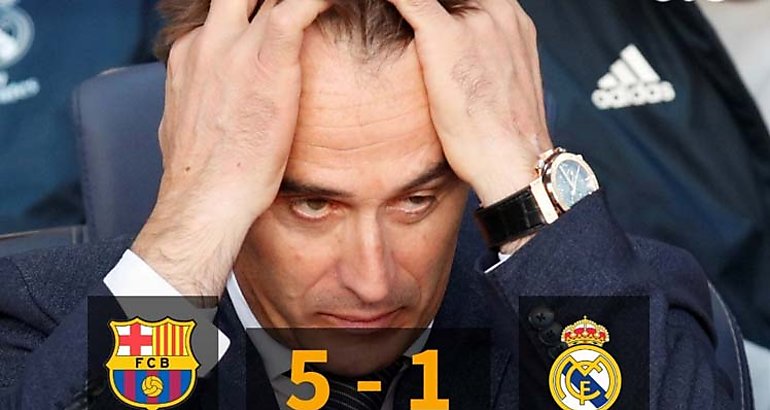 Barcelona 5 a 1 al Real Madrid