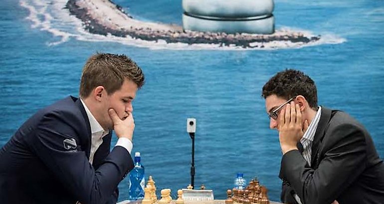 Carlsen y Caruana 