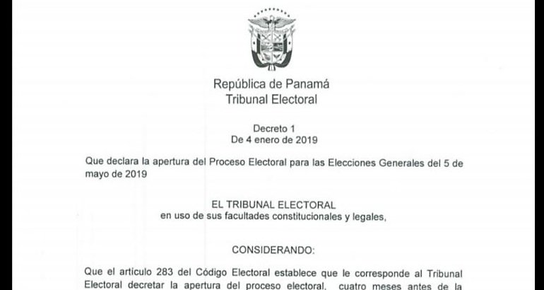 Tribunal Electoral decret apertura del Proceso Electoral para comicios del 5 de mayo