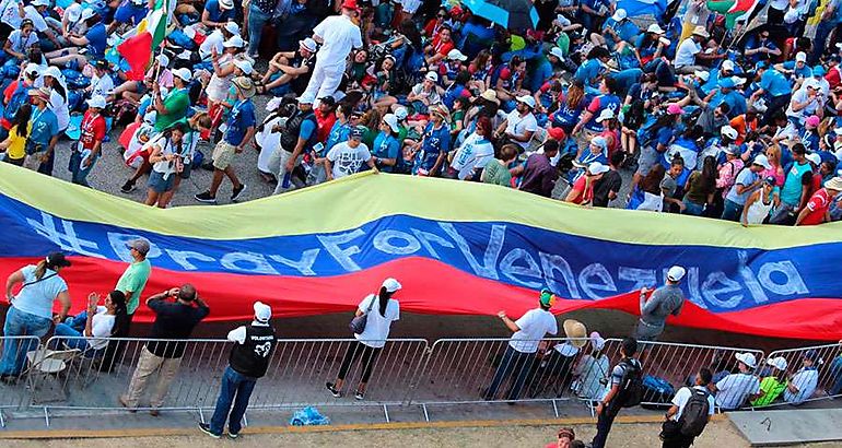 Dramtico llamado de los peregrinos en la JMJ 2019 Pray for Venezuela