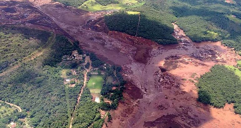 rotura de represa en el sureste de Brasil