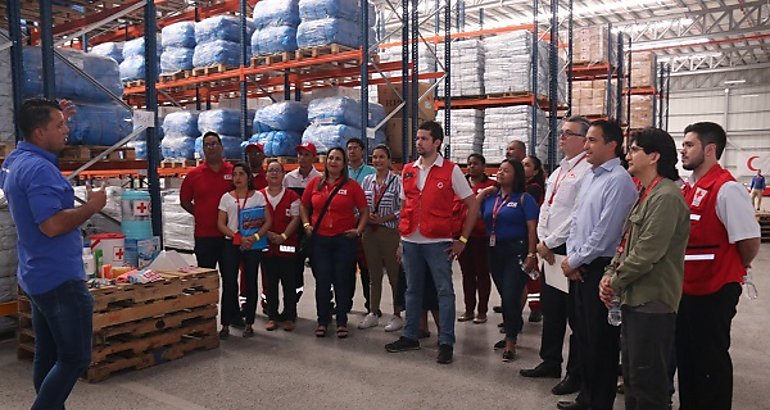 La FICR inaugura bodega en el Hub Humanitario 