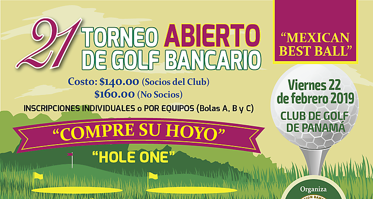 21 Torneo Abierto de Golf Bancario 2019 