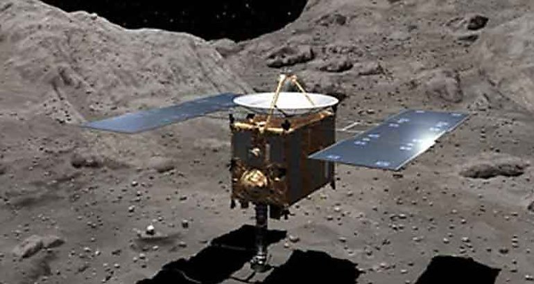 Japn posiciona cpsula espacial en asteroide para recoger muestras