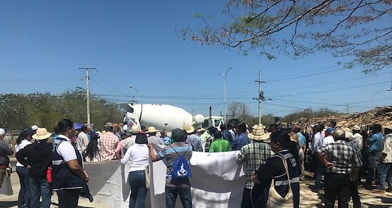 Manifestacin de productores en Divisa 