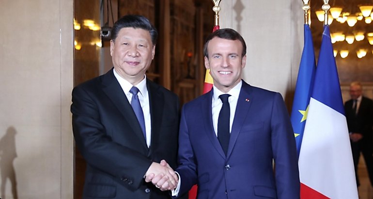 Xi se rene con Macron 