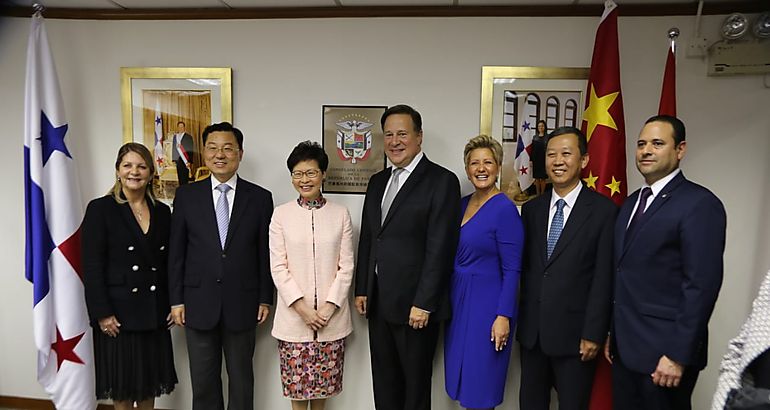 Presidente Varela y la Jefa Ejecutiva de Hong Kong