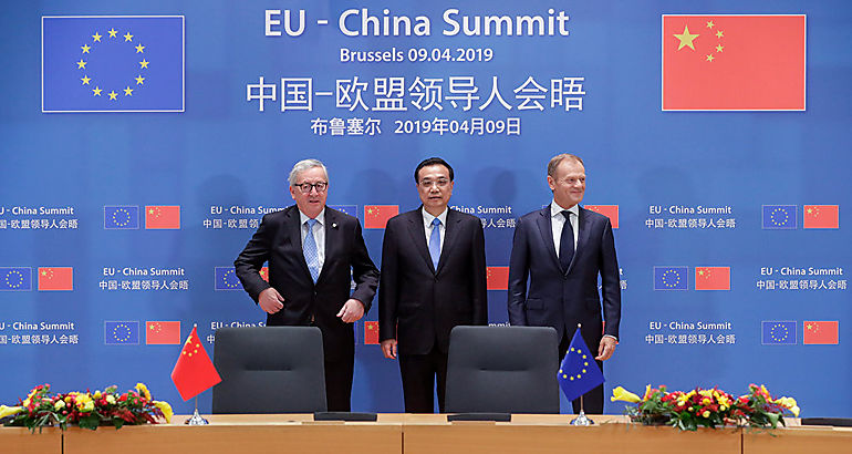 La UE y China unifican posturas en poltica internacional 