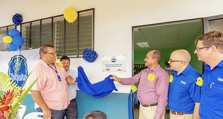 Chiquita dona aula de preescolar para estudiantes de la escuela de Finca 64 en Bocas del Toro 