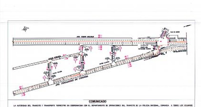 ATTT Realiza Cambios de Circulacin en la Ave Fernndez de Crdoba con la Calle 5 6 Y 7 Oeste Sector de Vista Hermosa
