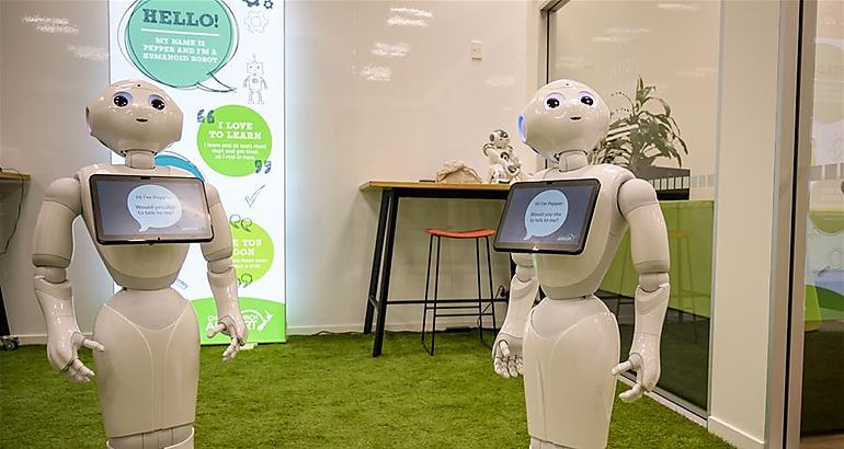 Robots humanoides llamados Pepper 