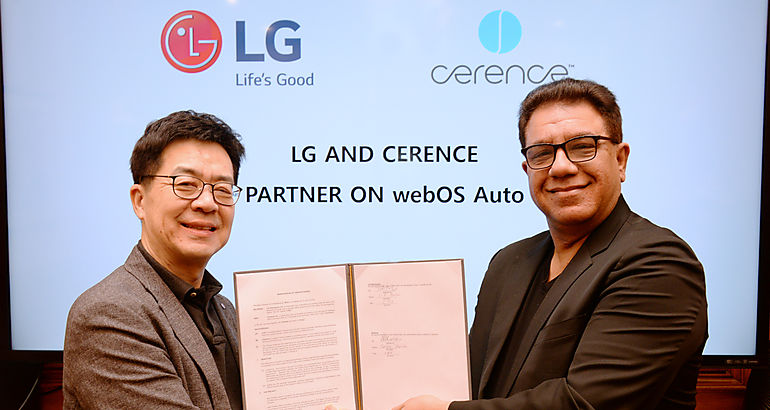 LG une fuerzas con Cerence para una plataforma de automviles conectada con IA