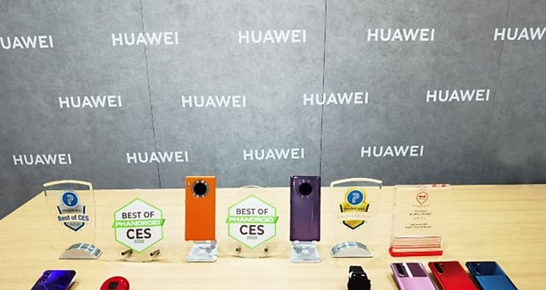 Los telfonos y dispositivos inteligentes de Huawei obtienen los premios Best of CES y Editors Choice en CES 2020