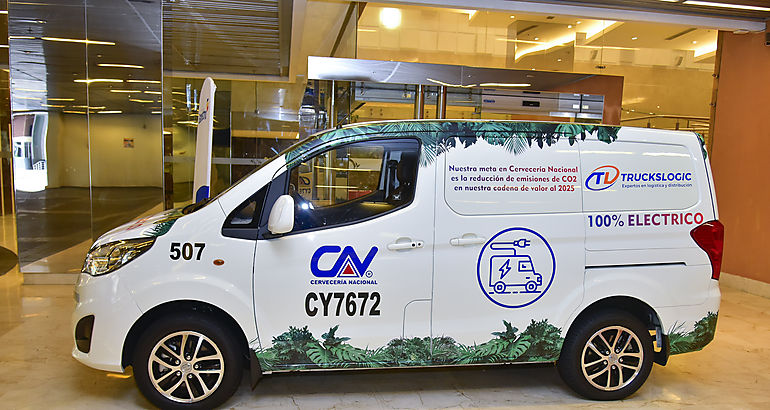 Cervecera Nacional Truckslogic y Banistmo presentan el primer carro elctrico dedicado al transporte de carga en Panam