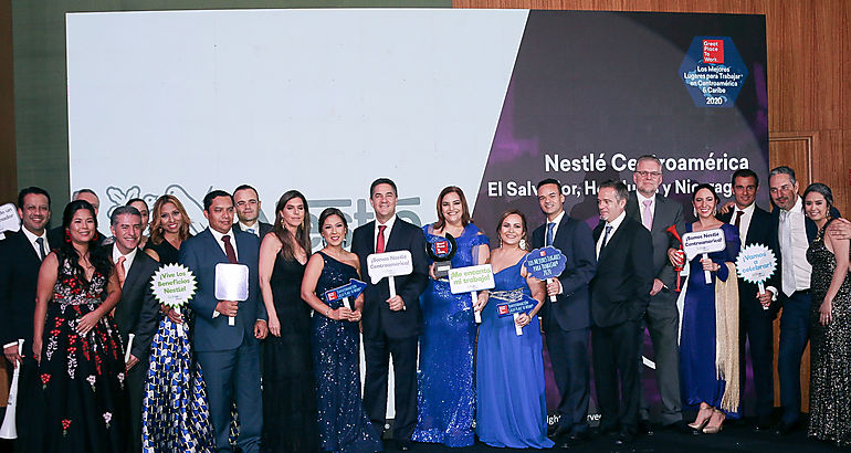 Nestl reconocida por Great Place to Work entre las mejores empresas para trabajar en Centroamrica 2020