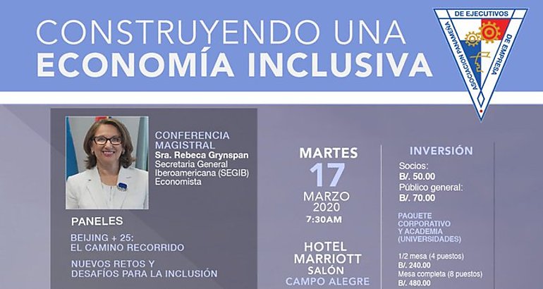 Foro Mujer Ejecutiva con el tema Construyendo una Economa Inclusiva