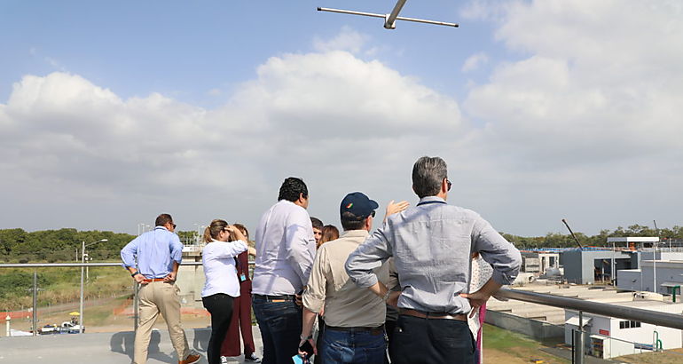 Delegacin del BID visita la Planta de Tratamiento de Aguas Residuales