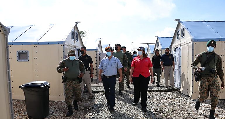 Inspeccionan el nuevo Albergue de San Vicente en Darin