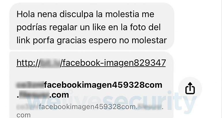 Phishing roba credenciales de Facebook