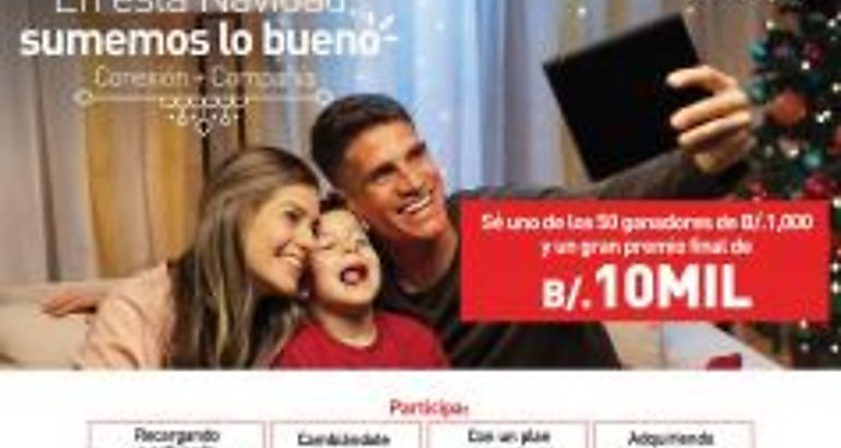 CLARO suma lo bueno en esta navidad y regala ms de 50 mil balboas entre sus clientes