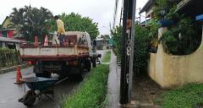 Ejecutan jornada de limpieza de cunetas en Isla Coln Bocas del Toro 