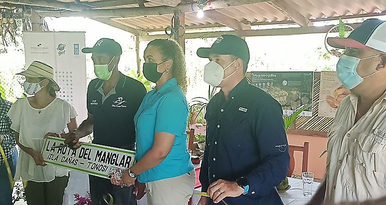 Inauguran la Ruta del Manglar en Isla Caas en su primera fase