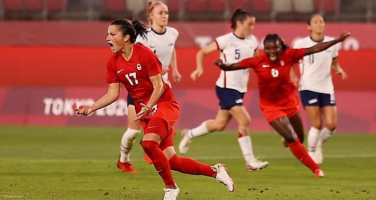 Canad vence a Estados Unidos en el ftbol olmpico femenino