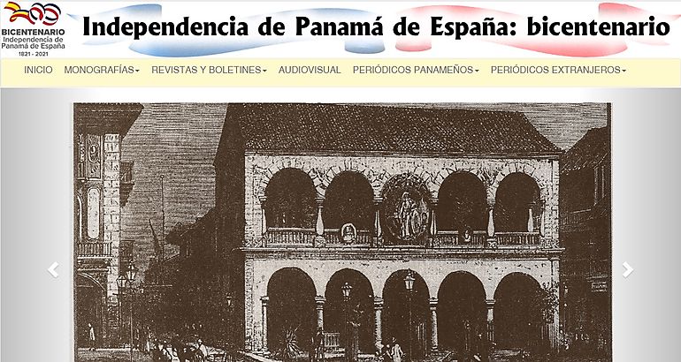 Lanzamiento site de Independencia de Panam de Espaa bicentenario