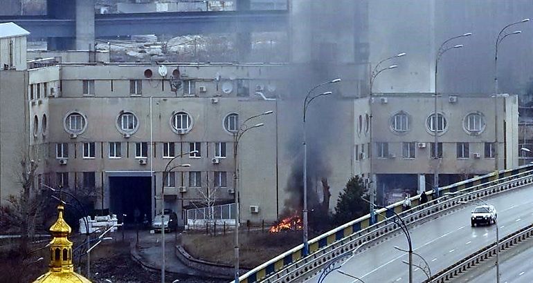 Tropas Rusas entran en Kiev tras bombardeo