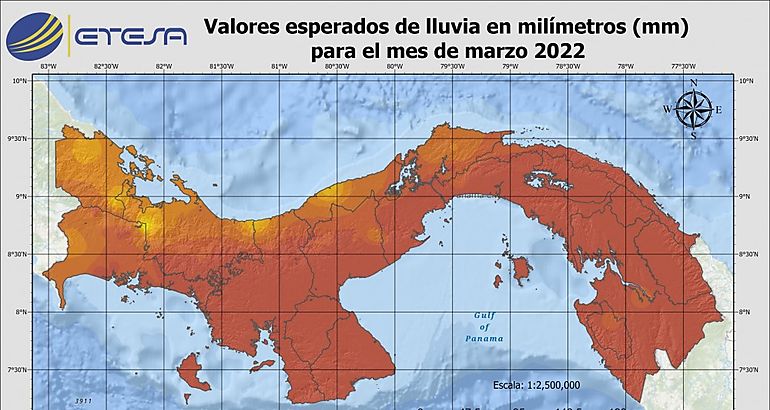 Lluvias estimadas para marzo abril y mayo de 2022