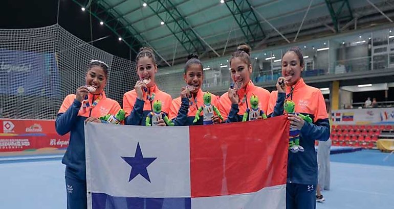 Bronce de Panam en gimnasia femenina de Juegos Bolivarianos