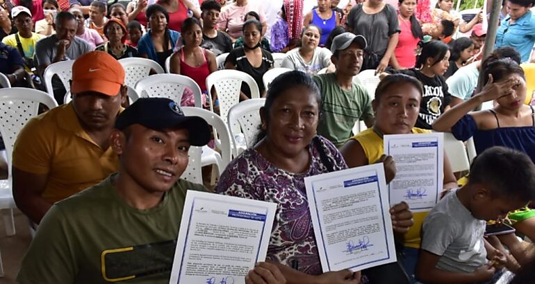 Ms de 180 familias en Arraijn reciben certificados de asignaciones de lotes