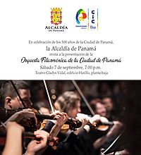 Concierto Orquesta Filarmónica de la Ciudad de Panamá Concierto Orquesta Filarmónica de la Ciudad de Panamá